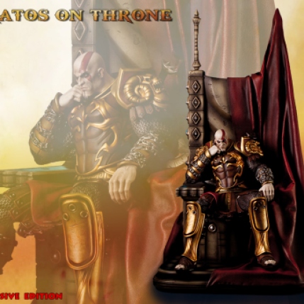 Kratos on Throne - Gaming Heads Exclusive - 1