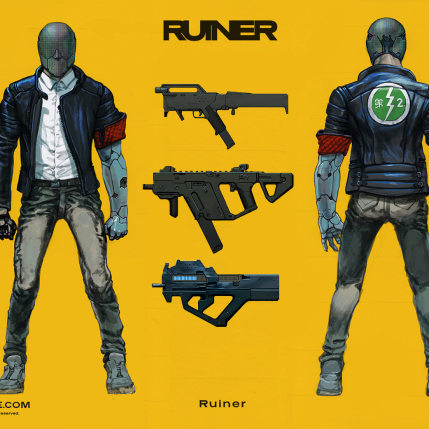 RUINER official presskit artwork Concepts
